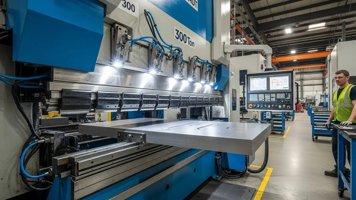 300 тонный пресс-тормоз с ЧПУ